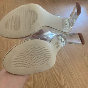 PLT Clear Mule Heels